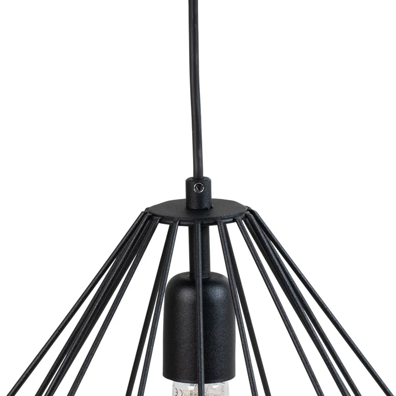 B-Ware Hängeleuchte Diamond Pendelleuchte schwarz Eisen E27 LED Metall Lampe Esszimmer