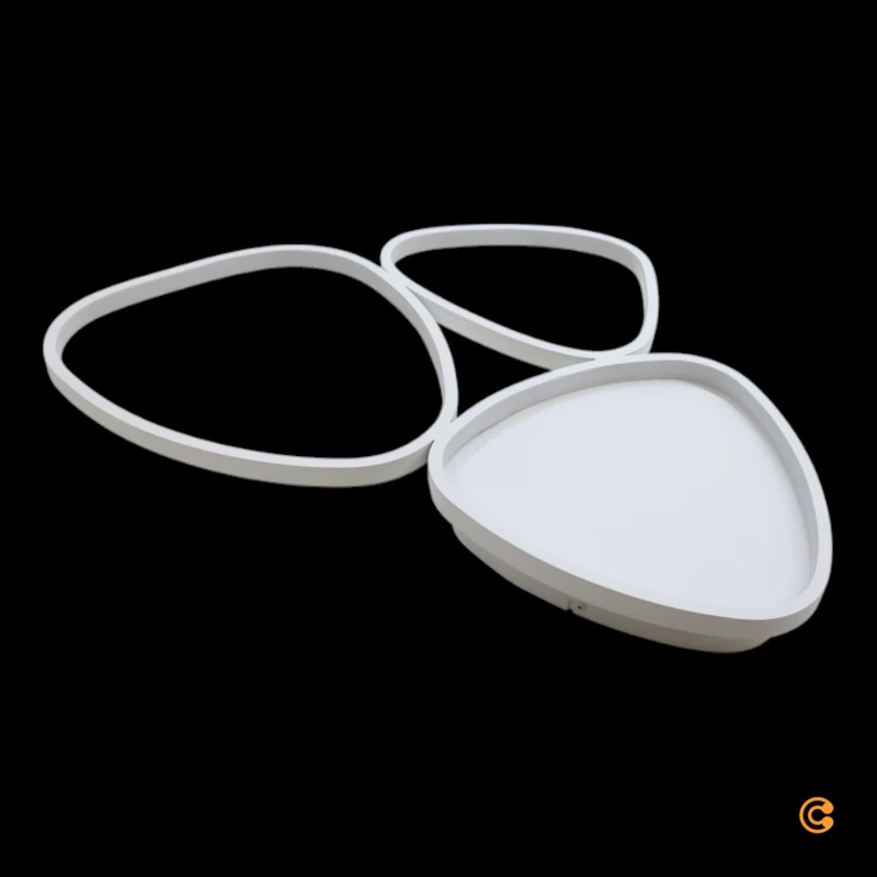 B-Ware JUST LIGHT Deckenleuchte Lampe LED Pebbles weiß dimmbar Memory Funktion Raum