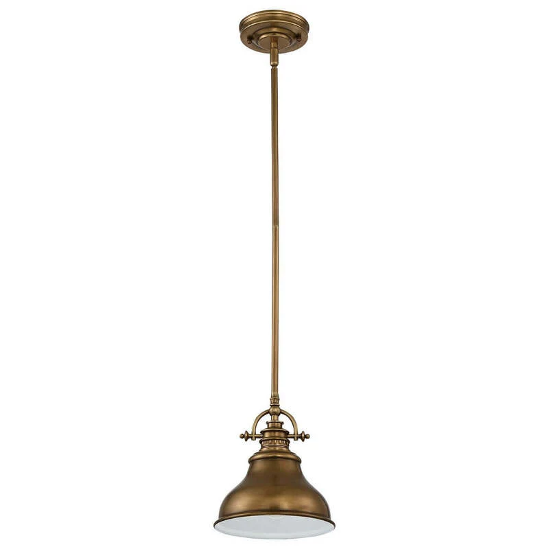 B-Ware Elstead Hängeleuchte Emery Hängelampe Deckenlampe Lampe 1-flg. messing Ø 20,3 cm
