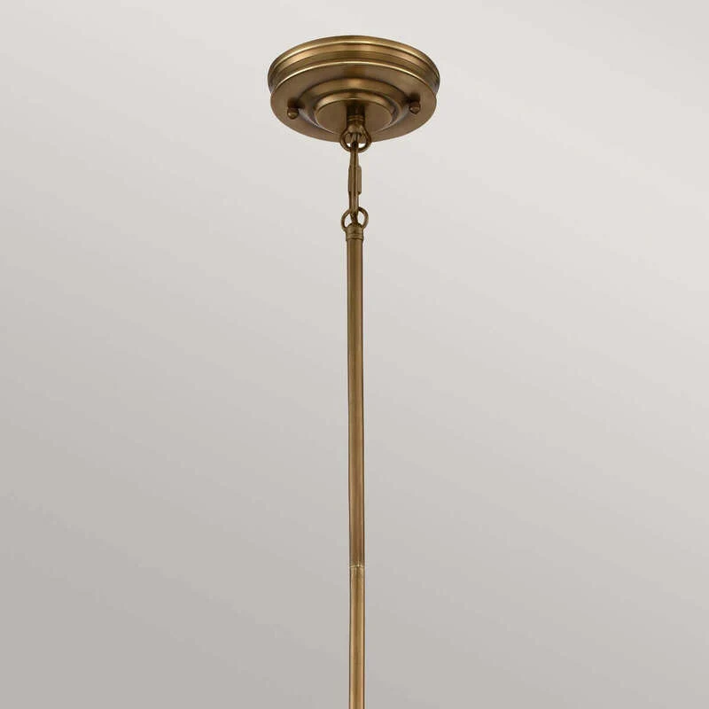 B-Ware Elstead Hängeleuchte Emery Hängelampe Deckenlampe Lampe 1-flg. messing Ø 20,3 cm