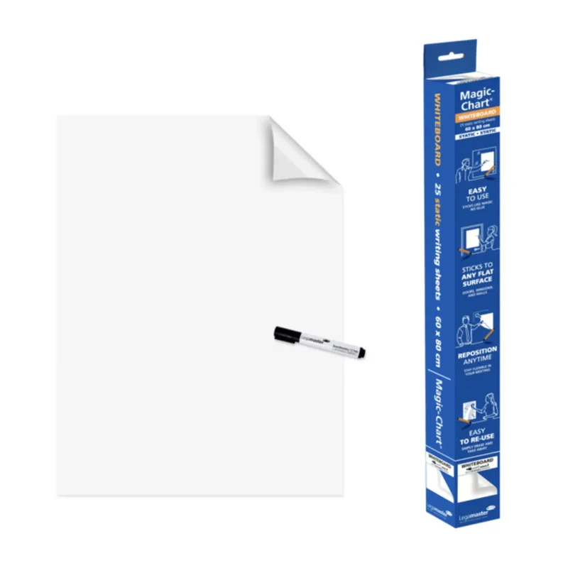 B-Ware Legamaster Whiteboard-Folien Whiteboard Chart Magic-Chart B x H 600 x 800mm Weiß