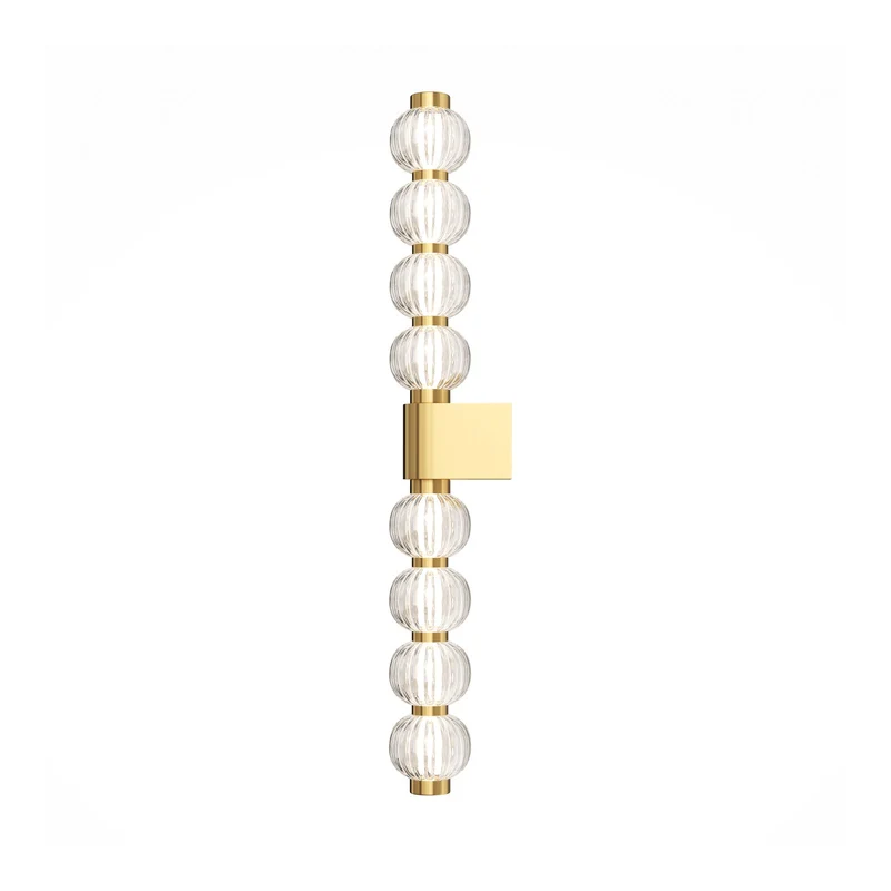 B-Ware Maytoni LED Wandleuchte Leuchte Amulet linear 76 cm klar gold Beleuchtung