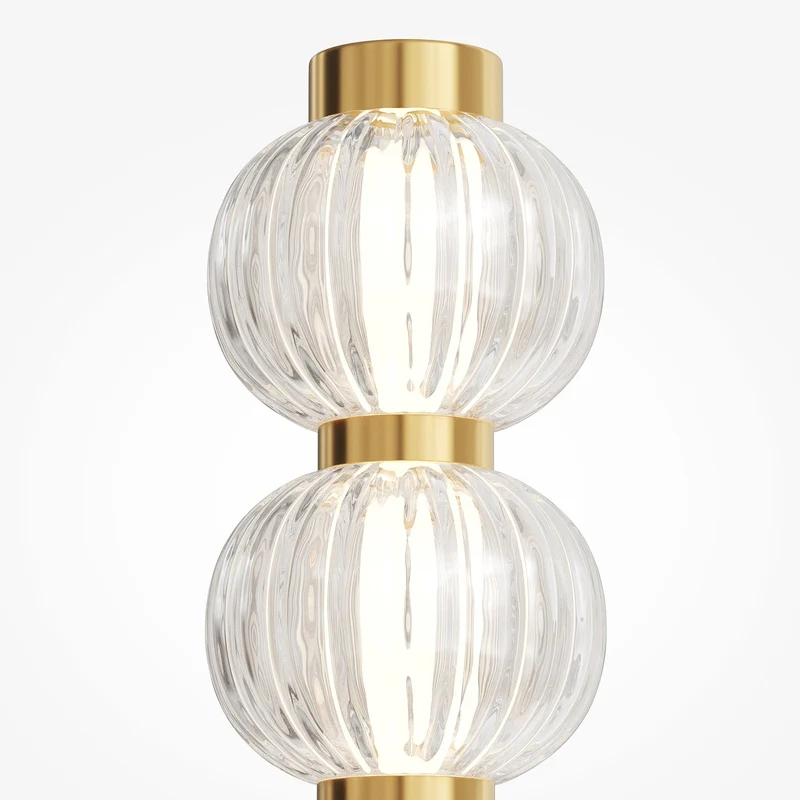 B-Ware Maytoni LED Wandleuchte Leuchte Amulet linear 76 cm klar gold Beleuchtung