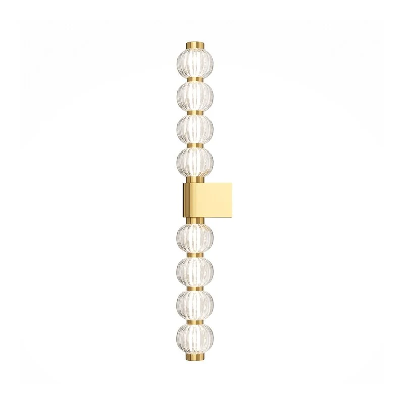 B-Ware Maytoni LED Wandleuchte Leuchte Amulet linear 76 cm klar gold Beleuchtung
