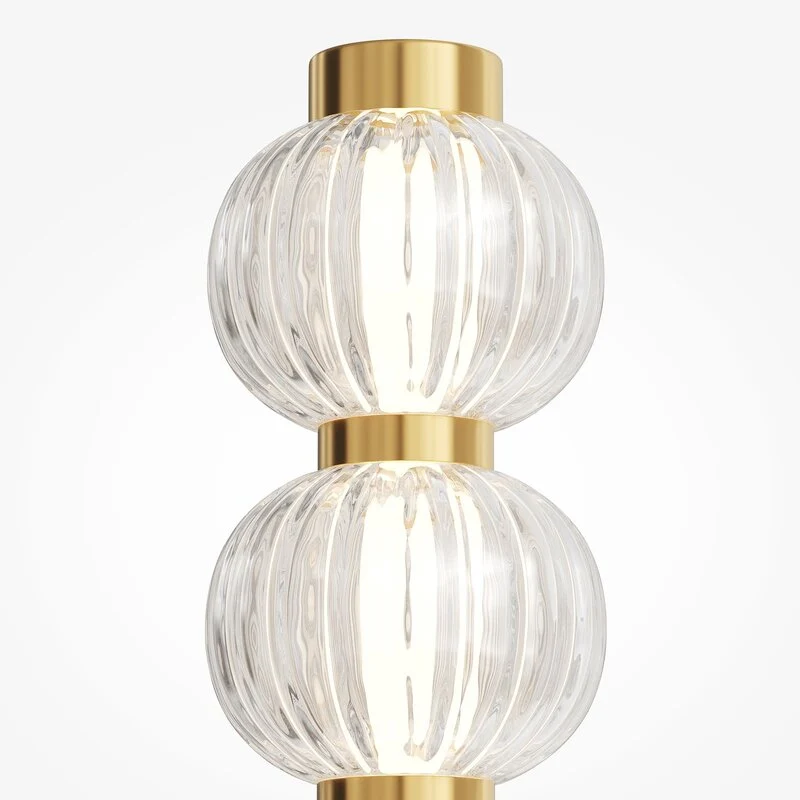 B-Ware Maytoni LED Wandleuchte Leuchte Amulet linear 76 cm klar gold Beleuchtung