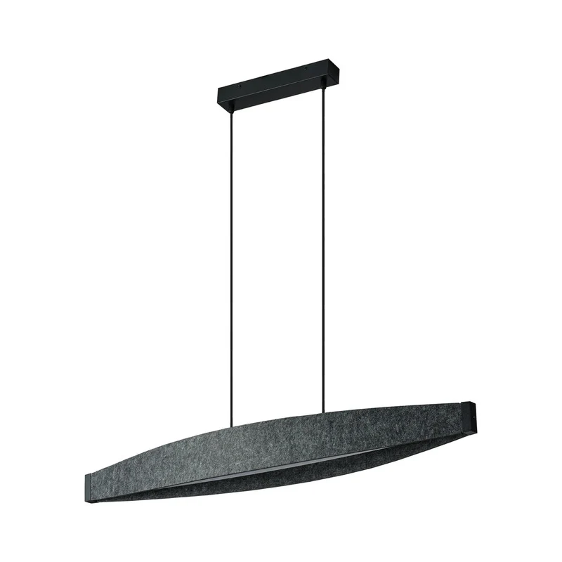 B-Ware OSRAM Hängeleuchte Pendelleuchte LED Decor Flat Felt grau Filz Warmweiß 3000 K