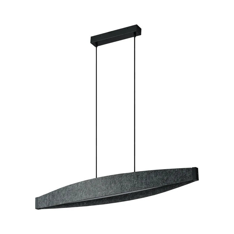 B-Ware OSRAM Hängeleuchte Pendelleuchte LED Decor Flat Felt grau Filz Warmweiß 3000 K
