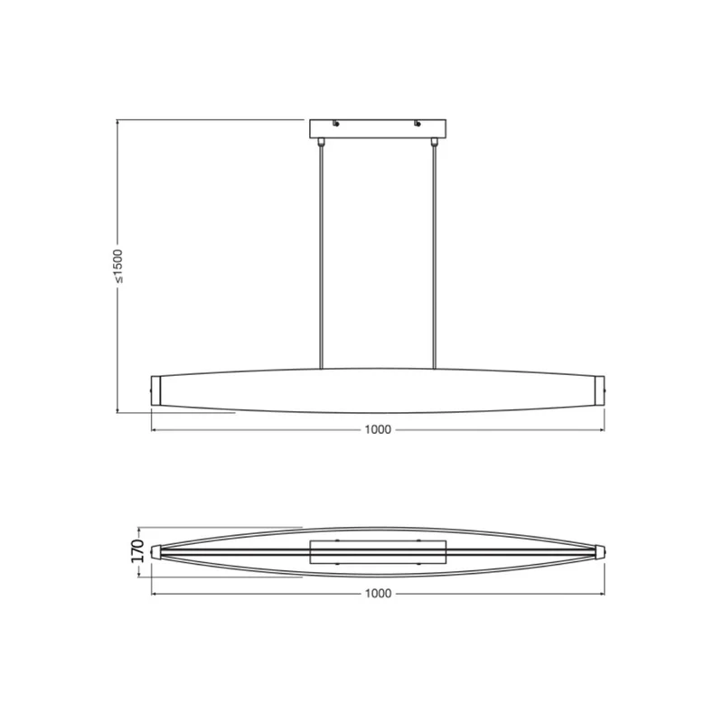 B-Ware OSRAM Hängeleuchte Pendelleuchte LED Decor Flat Felt grau Filz Warmweiß 3000 K