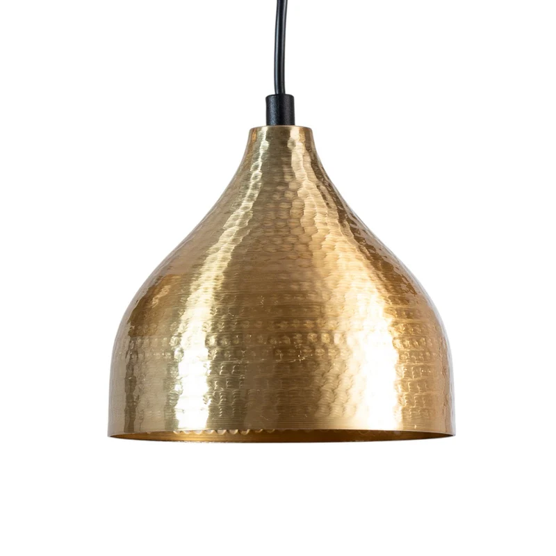 B-Ware Opviq Hängeleuchte Pendelleuchte Tattoo 6214 goldfarben Metall 3-flammig linear