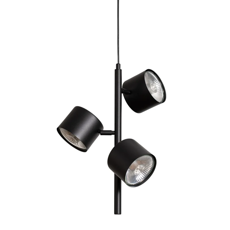 B-Ware ALDEX 1047E Pendelleuchte Hängelampe Leuchte schwarz 3-flammig Metall dimmbar