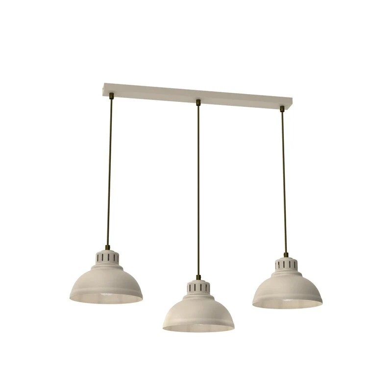 B-Ware Sven Hängeleuchte Pendelleuchte Lampe beige Stahl 3flg Esszimmer Leuchte