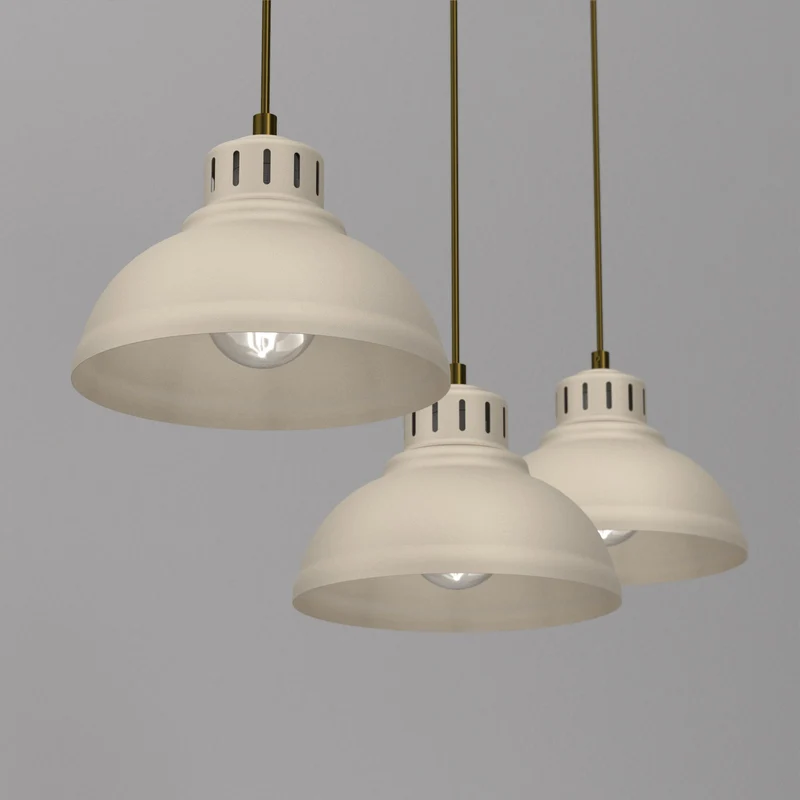 B-Ware Sven Hängeleuchte Pendelleuchte Lampe beige Stahl 3flg Esszimmer Leuchte