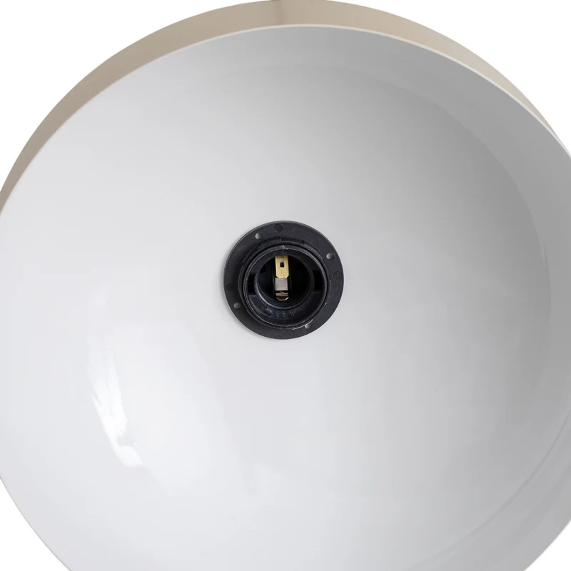 B-Ware Hängelampe Uto Pendelleuchte Deckenleuchte creme Kabel schwarz Metall 30 cm