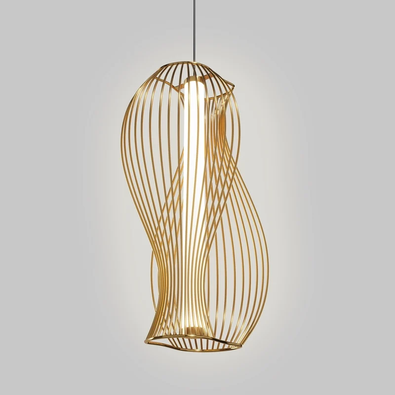 B-Ware Maytoni Luminosa Shadows Of The Past Modern Wire Frame Pendant Ceiling Light