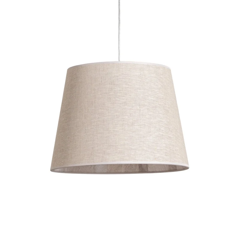 B-Ware Pendellampe Ascot Hängeleuchte Deckenleuchte Stofflampe beigefarben Ø 38 cm