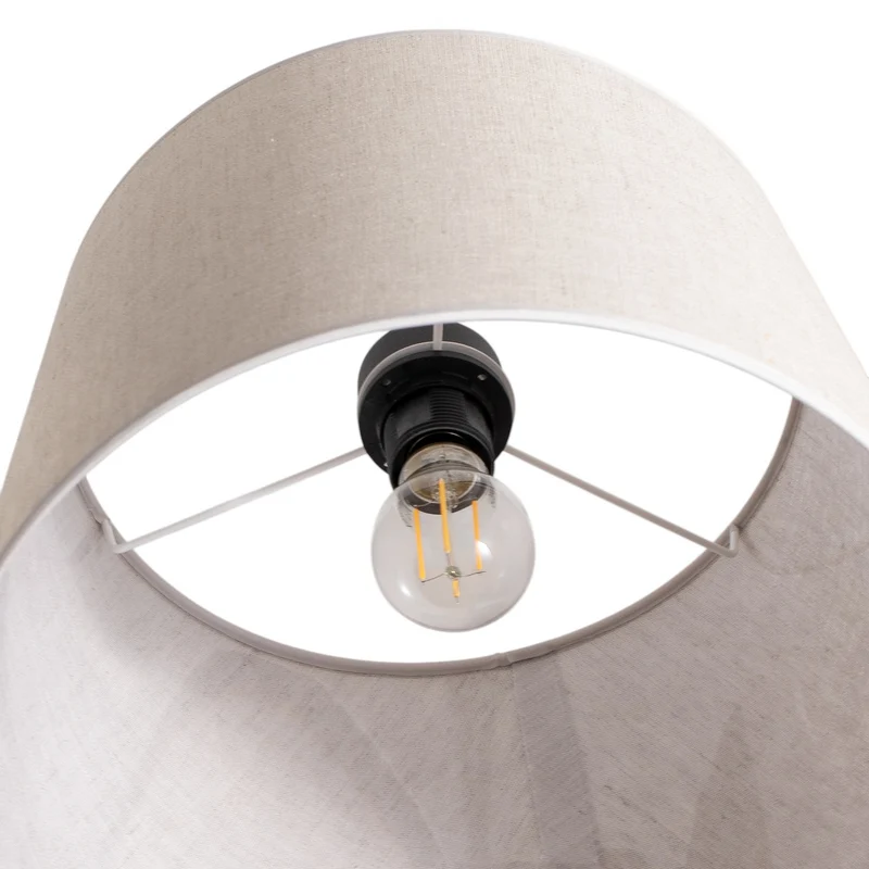 B-Ware Pendellampe Ascot Hängeleuchte Deckenleuchte Stofflampe beigefarben Ø 38 cm