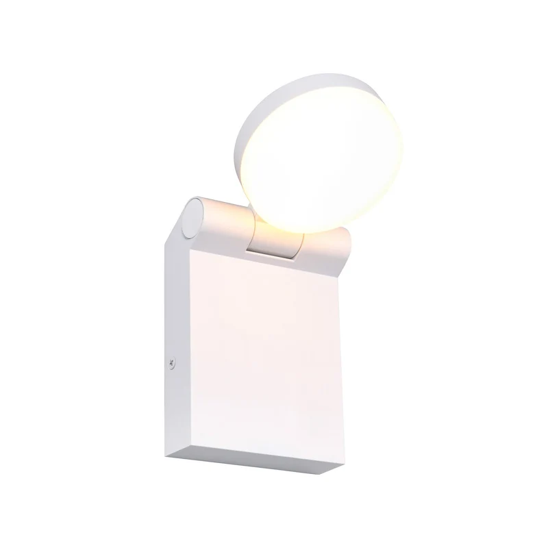 B-Ware Trio Lighting Außenwandleuchte Wandlampe LED Adour weiß matt kippbar IP44 CCT