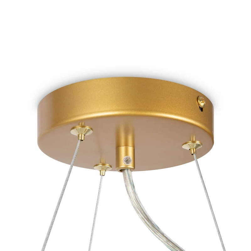 B-Ware Maytoni Hängeleuchte Pendelleuchte Dallas goldfarben amber 11-flammig Lampe G9