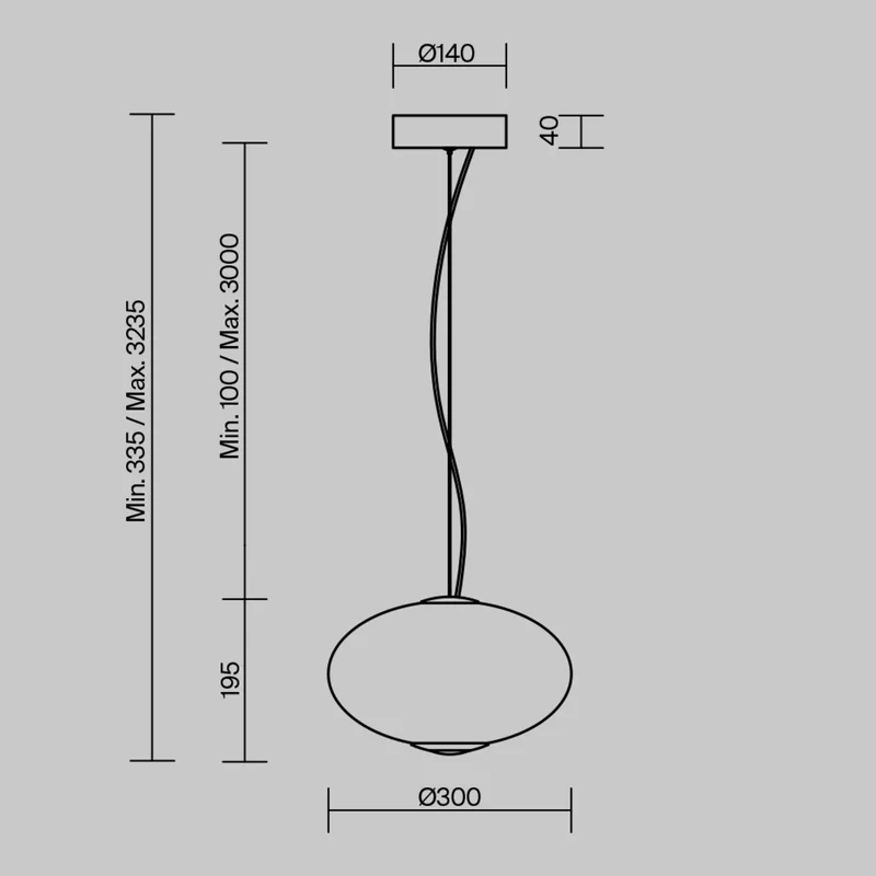 B-Ware Maytoni Pendelleuchte Hängelampe LED Bruma weiß Glas