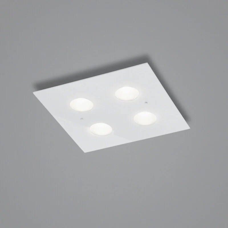 B-Ware Helestra Deckenleuchte Lampe LED 38x38cm dimmbar weiß Wohnraumleuchte