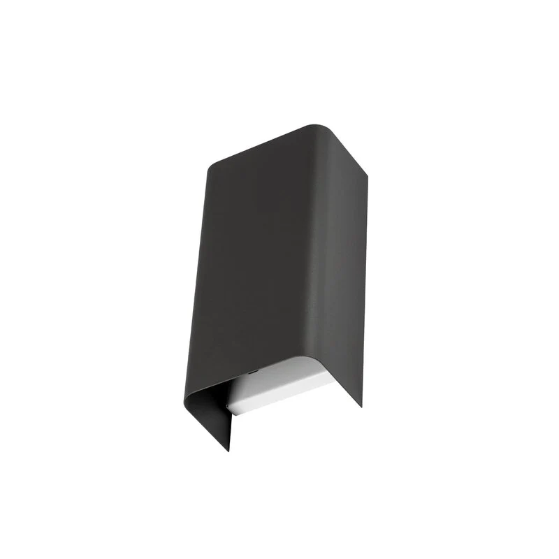 B-Ware Nowodvorski Lighting Wandleuchte Lampe Bergen dunkelgrau Metall 23 cm GU10 S582