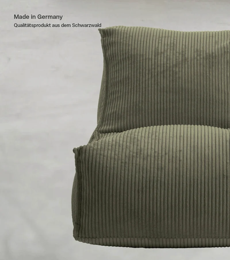B-Ware mokebo Sitzsack Bean Bag Bodenkissen EPS-Perlen Füllung Wohnzimmer grün756