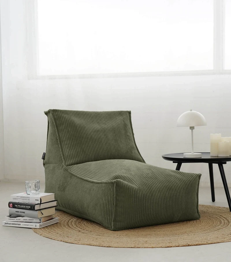 B-Ware mokebo Sitzsack Bean Bag Bodenkissen EPS-Perlen Füllung Wohnzimmer grün756