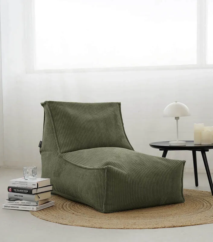 B-Ware mokebo Sitzsack Bean Bag Bodenkissen EPS-Perlen Füllung Wohnzimmer grün756