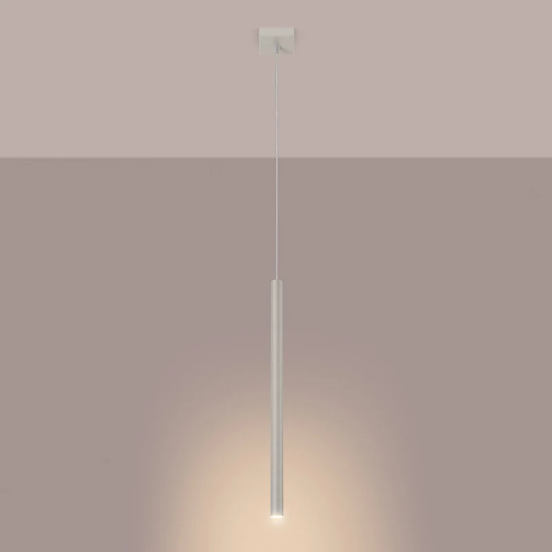 B-Ware Pastelo Hängelampe Pendelleuchte Lampe beige 2 cm Stahl 3 flg