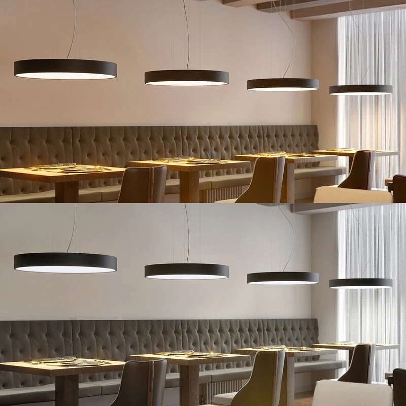 B-Ware Arcchio Pendelleuchte Hängelampe Noabelle LED schwarz 80 cm Wohnbereich Esszimme
