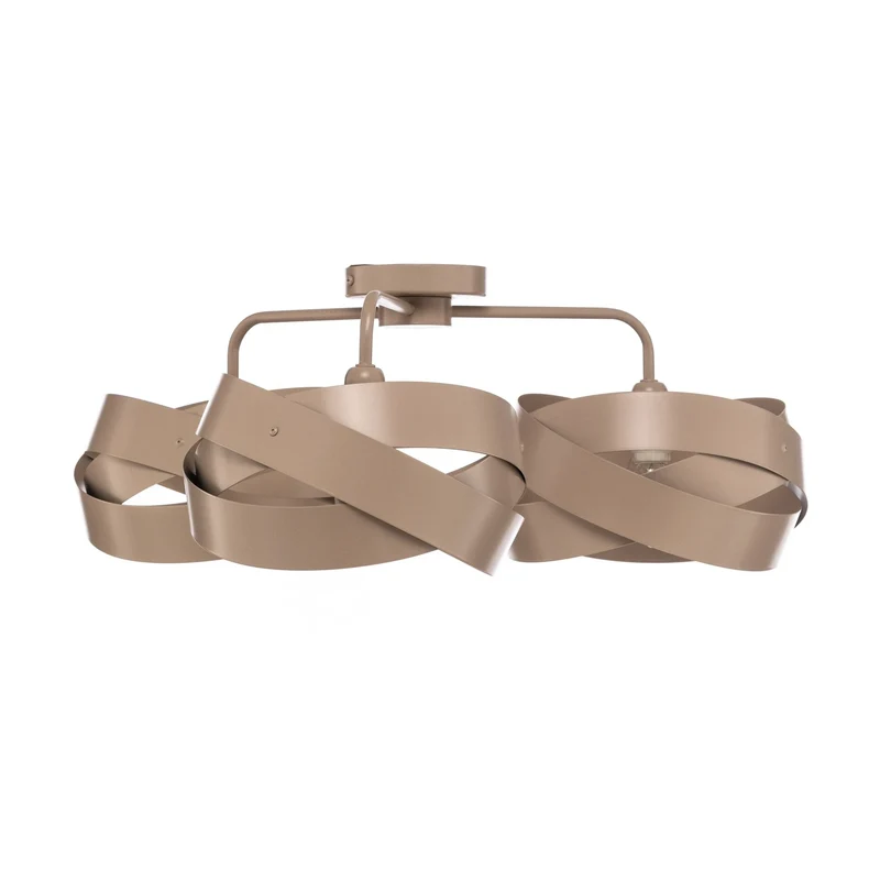 B-Ware Euluna Deckenleuchte Lampe Tornado Deckenbeleuchtung beige 3-flammig Metall
