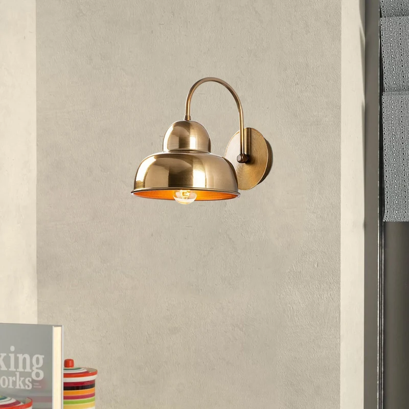 B-Ware Opviq Wandleuchte Berceste 180-A Wandleuchte Lampe gold Wandmontage