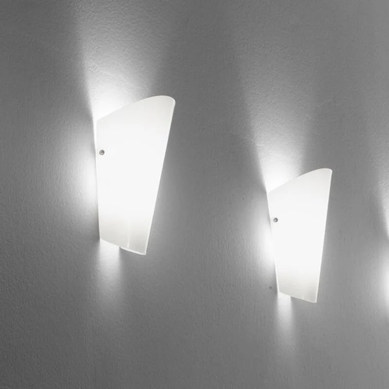 B-Ware Selène Bloom Wandleuchte Lampe Glas Leuchte Glaslampe silber Glaswandleuchte