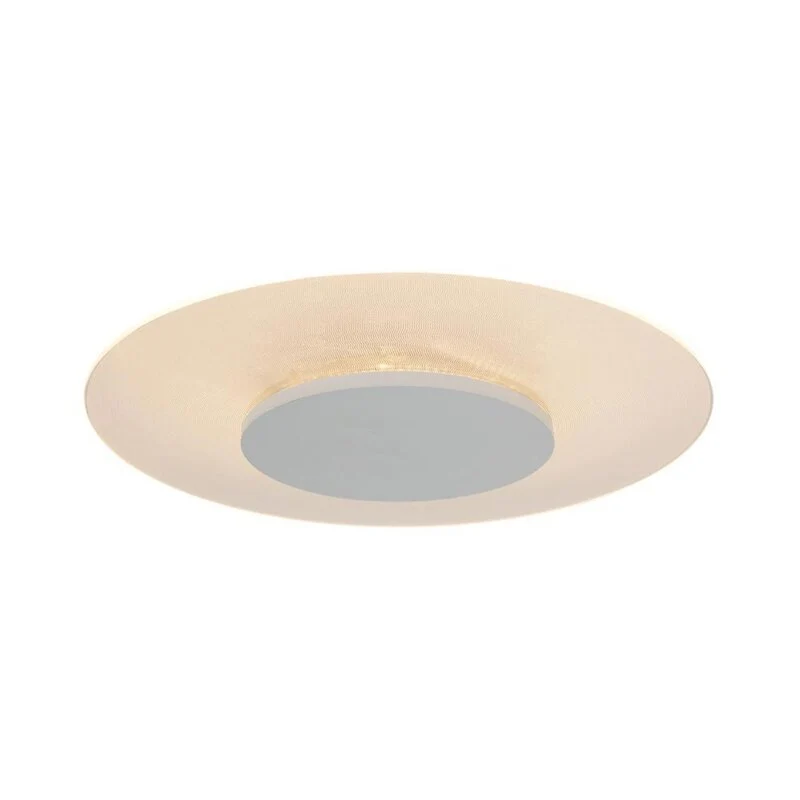 B-Ware Steinhauer Deckenleuchte Lampe LIDO LED weiß Rundleuchte Metall Modern 28cm 12W