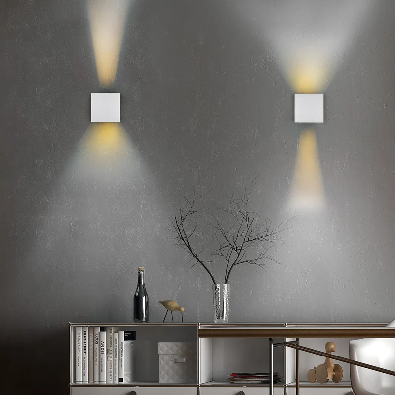 B-Ware Talent Außenwandlampe Wandleuchte LED Sensor titan Metall Bewegungsmelder Schalt