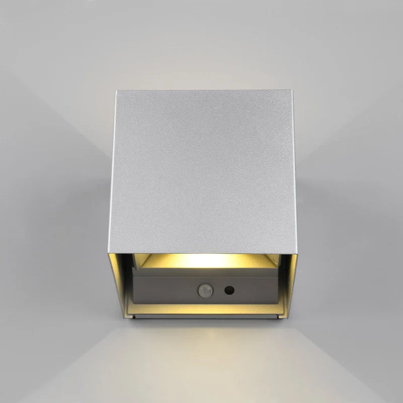 B-Ware Talent Außenwandlampe Wandleuchte LED Sensor titan Metall Bewegungsmelder Schalt