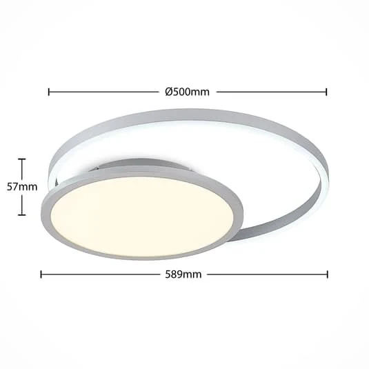 B-Ware Lucande Irmi LED-Deckenlampe Lampe Leuchte Deckenlampe IP20 CCT-Farbwechsel
