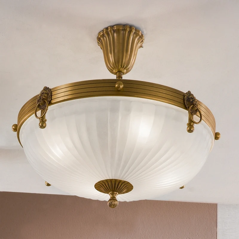 B-Ware Orion Deckenleuchte Rocca LED Lampe dimmbar 4-flammig bronze Ø43cm 30cm hoch