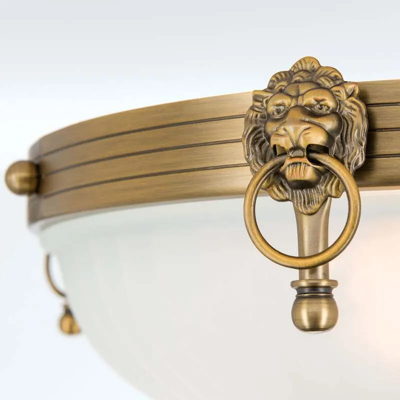 B-Ware Orion Deckenleuchte Rocca LED Lampe dimmbar 4-flammig bronze Ø43cm 30cm hoch