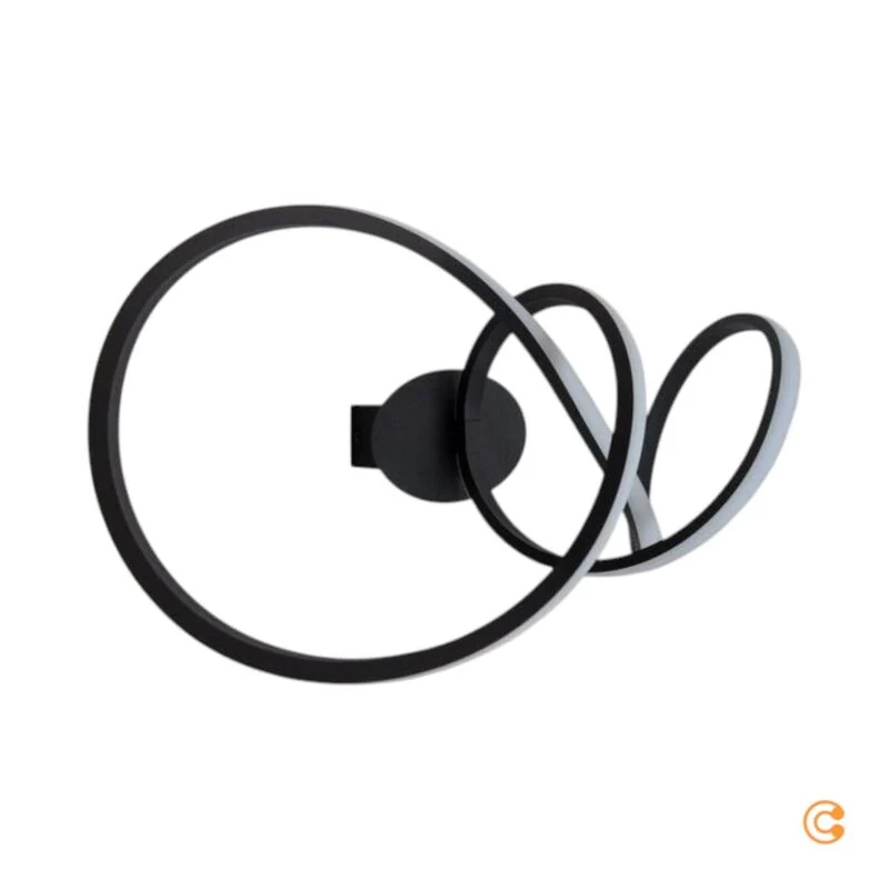 B-Ware JUST LIGHT Deckenleuchte dimmbar Maria LED Lampe Leuchte schwarz 61x24,5cm
