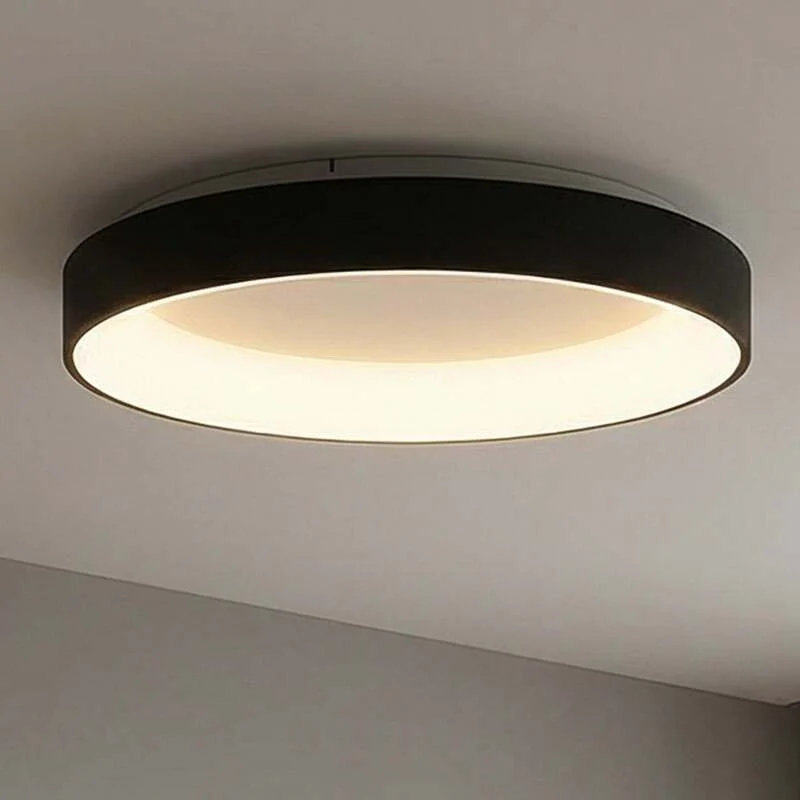 B-Ware Mantra Iluminación Deckenlampe Niseko II LED Fernbedienung dimmbar schwarz Ø38cm