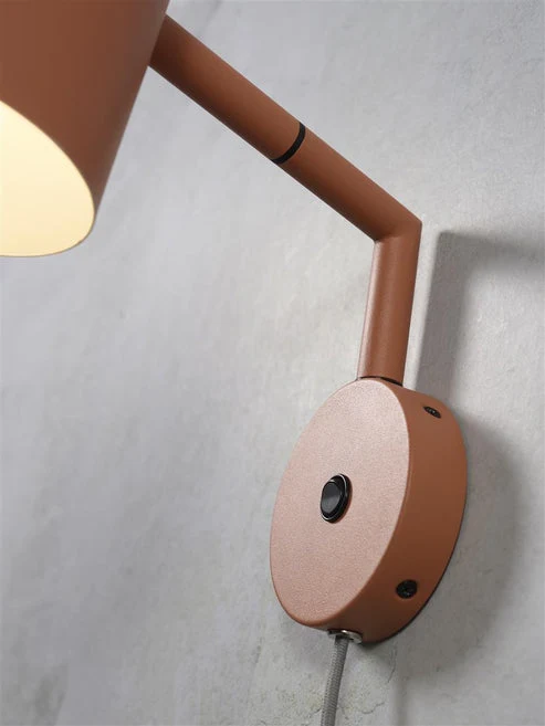 B-Ware It's about RoMi Wandleuchte Wandlampe Marseille Eisen Orange E27 Leuchte Lampe