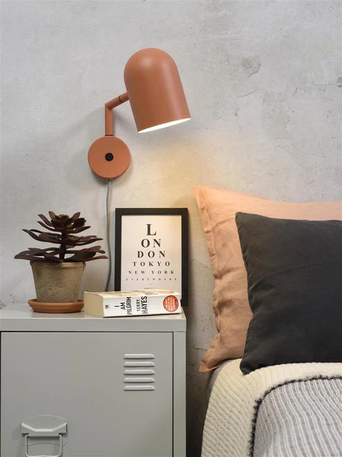 B-Ware It's about RoMi Wandleuchte Wandlampe Marseille Eisen Orange E27 Leuchte Lampe