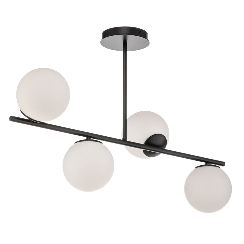 B-Ware Euluna Deckenlampe Deckenleuchte Lampe Leuchte Kabo schwarz vierflammig