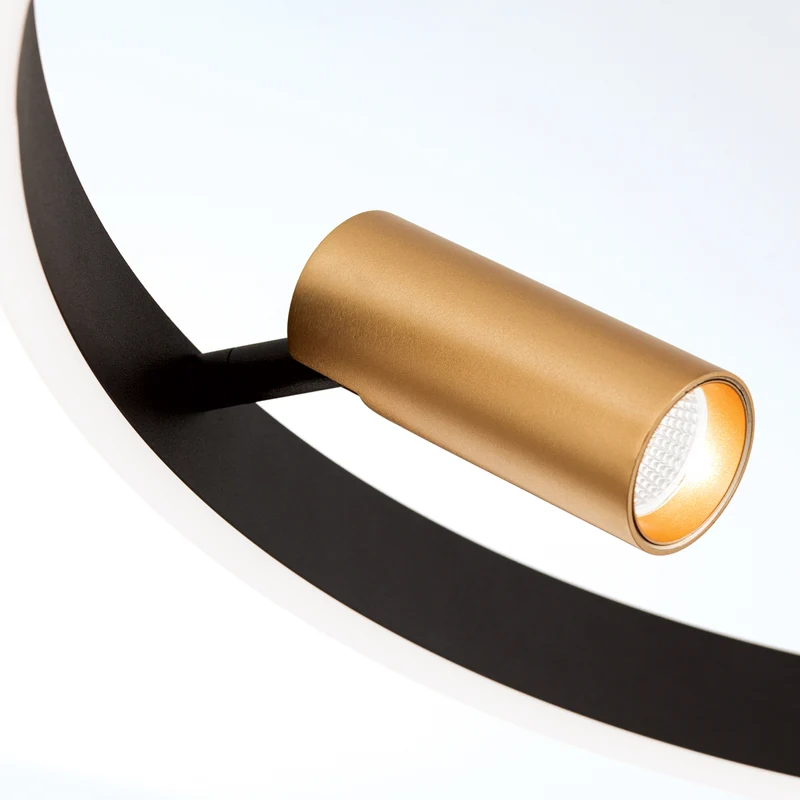 B-Ware LED Hängeleuchte Berlin Pendelleuchte Strahler schwarz gold Aluminium Silikon