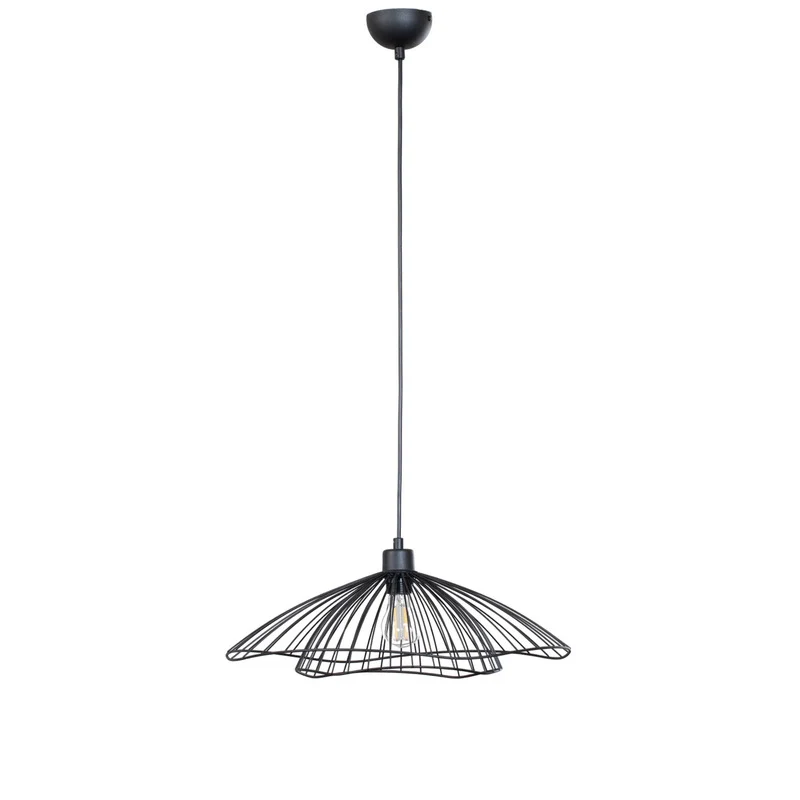 B-Ware Opviq Hängeleuchte Pendelleuchte Leuchte Tel schwarz Metall Ø 50 cm E27 LED