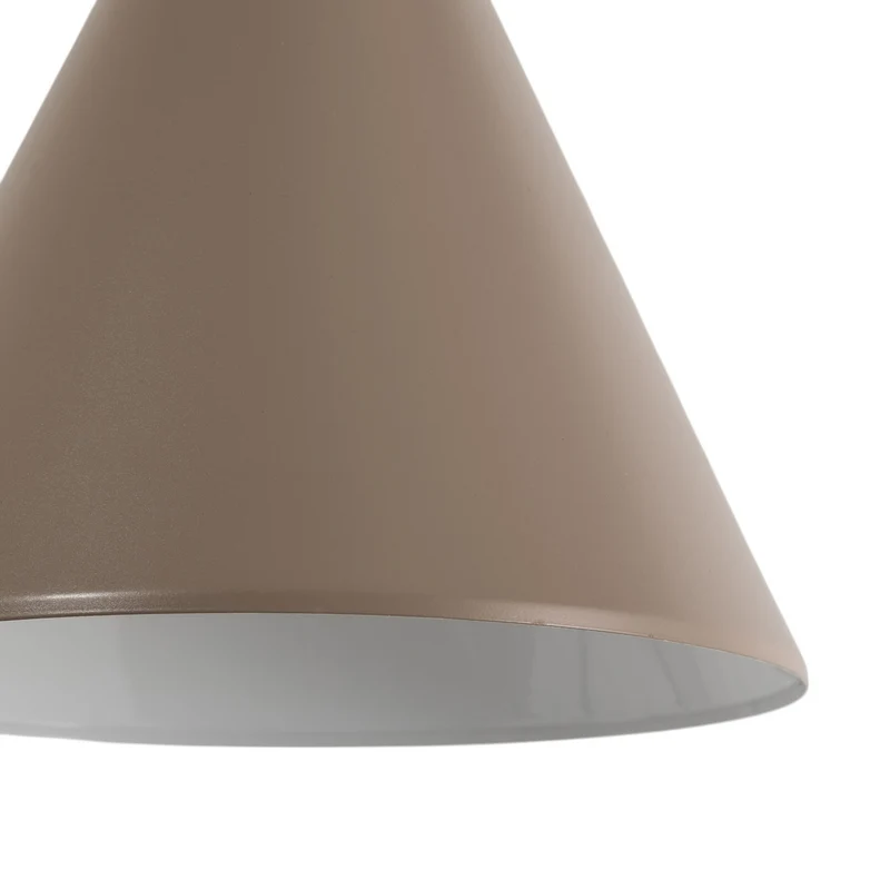 B-Ware Hängeleuchte Pendelleuchte Lampe beige Metall Kegel E27 24cm Form