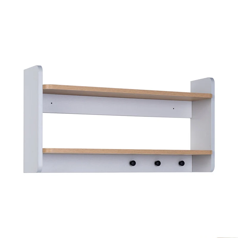 B-Ware Arthur Berndt Wandregal Regal Ablage Stauraum Lichtgrau Nagano-Oak Kinderzimmer
