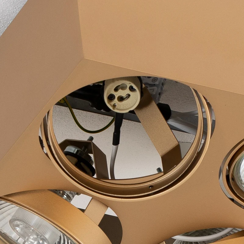 B-Ware Argon Riesta Deckenstrahler Leuchte gold vierflammig Lampe Innenbeleuchtung