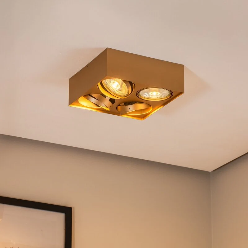 B-Ware Argon Riesta Deckenstrahler Leuchte gold vierflammig Lampe Innenbeleuchtung